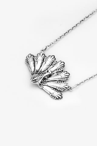 Peacock Sterling  Silver Necklace