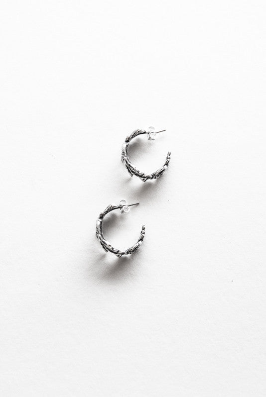 Alice Hoop Earrings - Silver Spoon Jewelry