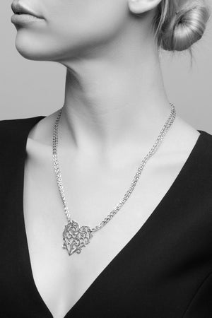 Alicia Heart Necklace - Silver Spoon Jewelry