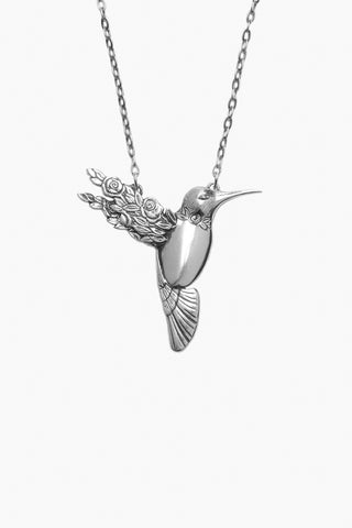 Hummingbird Sterling Silver Necklace