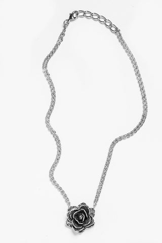 Rose Sterling Silver Necklace